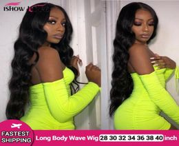 28 30 32 34 inch Long Human Hair Wigs Yaki Straight Kinky Curly Water Loose Deep Body Wave Human Hair Lace Front Wigs43574559929574