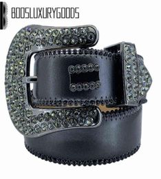 2022 Designer BeltSimon Belts for Men Women Shiny diamond belt black cintura uomo boosluxurygoods78713382946329