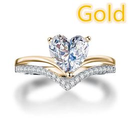 20 fashionable heart-shaped pattern hollowed out 18k gold-plated rings created by designers, suitable for high-quality rings for men and women