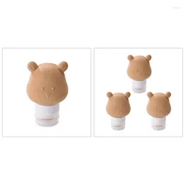 Liquid Soap Dispenser Bear Travel Bottle Leak Proof Squeezable Refillable Accessory Toiletries Container Size Cosmetic Tube