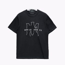 Fashion T-shirt Men's and women's designer Crew-neck T-shirt Printed men's casual sports short sleeve T-shirt Asian size M-3XL HE19
