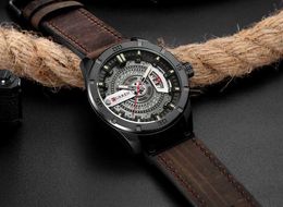 8ZYP Wristwatches Luxury Watch Brand CURREN Men Military Sports Watches Mens Quartz Date Clock Man Casual Leather Wrist Watch Relogio Masculino d240422