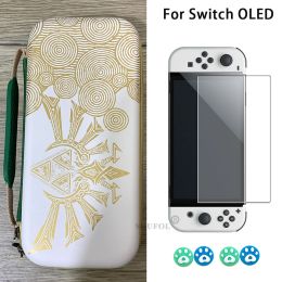 Cases For Nintendo Switch / Switch OLED Console Portable Storage Bag Game Theme for ZeldaKing Waterproof Hard Case with 10 Card Slots