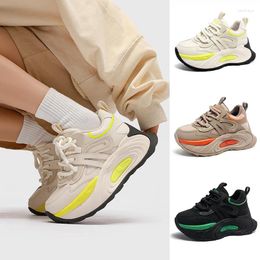 Casual Shoes Women's Height Increasing Thick Soled Dad Versatile Sponge Cake Sports