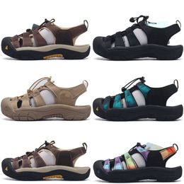 Outdoor anti collision shoes comfortable wear resistant river tracing sandals black shoes beach sandal dyed in Colour Hunting polychrome Yellow Blue a64A#