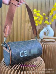 Selins's Designer Shoulder bags online shop New High Beauty Pillow Bag Fashion Printed Cylinder Single Crossbody With Original Logo XYRX