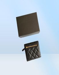Luxury brand high quality cc wallet card holder classic pattern caviar sheepskin material wallet8066082