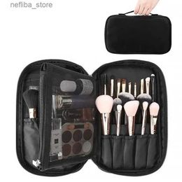 Cosmetic Bags Professional Cosmetic Bag Beauty Case Toiletry Brush Organizer Multi Functional Makeup Bag for Travel Home L410