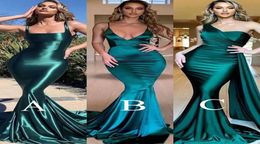 stylish women evening dresses sexy backless mermaid spaghetti strap ruched long evening gowns prom party dress vestidos de fiesta8233135
