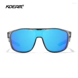 Sunglasses Sport Brand KDEAM Revamp Polarised Square Eyewear High Quality For Driving Hiking Party Golf UV400