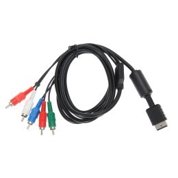 Joysticks 1.8m/6FT HDTV AV Audio Video Cable AV A/V Component Cable Cord Wire for Sony PlayStation 2 3 PS2 PS3 Xbox Host Game Accessories