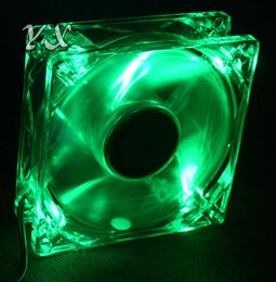 8025 GDT Green LED PC Computer Case Brushless Cooling Fan 80mm 808025mm 8025S DC 12V 4Pin Cooler1175616