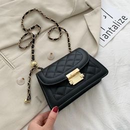 Bag Women's Pouches 2024 Line Fashion Chain Shoulder Messenger Quilted Texture Diamond Small Bags For Women