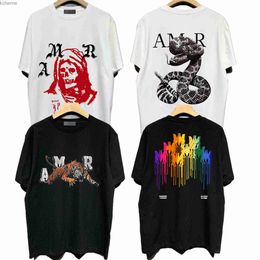 Shirts 24SS mens t shirt designer t shirt clothes men Sports clothing tshirts cotton Street graffitir High street hipster Loose fitting plus size Relaxed fit top Tees