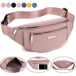 Waist Bags Large Capacity Packs Shoulder Oxford Cloth Adjustable Buckle Strap Women Makeup Phone Pouch Travel Bag Zipper Handbag