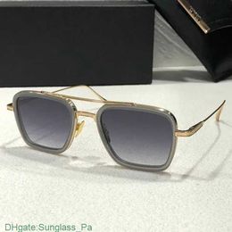 2024 Vintage Pilot Square Women's Men Sunglasses Fashion Designer Shades Golden Frame Style Sun Glasses Mens UV400 Gradient LXN-EVO DITA Sunglass U9F8