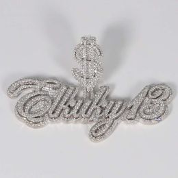 Cheque Out Our Cool Mens Hip Hop Pendant In 14Kt White Gold Moissanite Diamond Trendy Design With Enhanced VVS Clarity