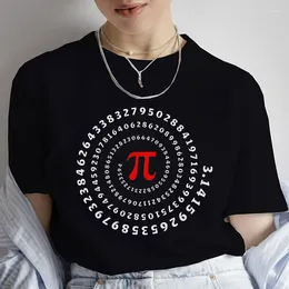 Women's T Shirts T-shirt Tops Short Sleeve Women Tshirt Pi Symbol Print Oversized Shirt Female Top Math Lover Tee Clothing