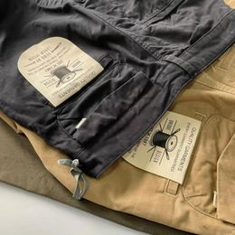 Men's Pants Lightweight Men Trousers Side Pocket Retro-inspired Cargo With Multiple Pockets Slim Fit For Outdoor