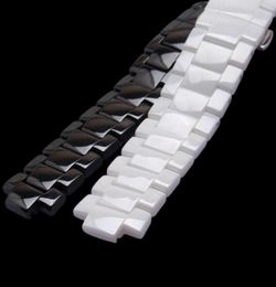 Convex ends Watchbands black white ceramic fit ar 1421 1426 wristwatch straps 22mm lug 11mm fashion mens accessories 19mm lug 10mm3415056
