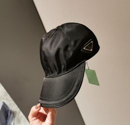 Luxury Nylon Baseball Cap For Women Men Hot Designer Girl Lady Mens Black Ball Hat Caps Casquette Solid Fitted Sun Caps Hats Unisex