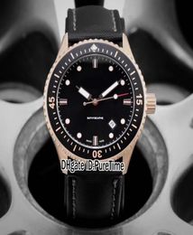 New Fifty Fathoms 50 Fathoms Bathyscaphe 500036S30B52A Rose Gold Black Dial Automatic Mens Watch Nylon Leather Watches Puretime 8871880