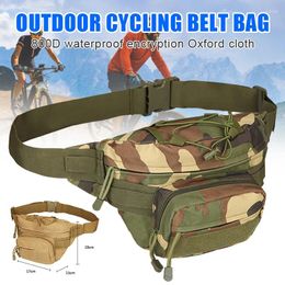 Day Packs Outdoor Sports Waist Belt Bag Waterproof Oxford Cloth For Camping Hiking Cycling BHD2