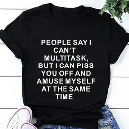 Women's T Shirts 2024 Tops Women "Piss You Off" Tee Cute For Fashion Casual Wear