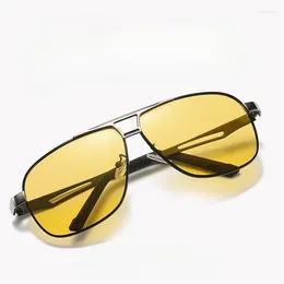 Sunglasses Vintage Night Vision Driving Glasses Day Polarized Luxury Women Men Fishing UV Resistant