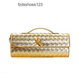 French Purse Luxury Buckle Lady New Single Cross Bottegs Women Venets Clutch Bag Long Diagonal Bags Andiamo Handmade Shoulder Woven Hardware 2024 Lock PVMR