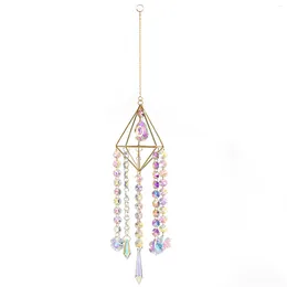 Decorative Figurines Wind Chimes Hanging Sun Healing Crystal Decoration For Party Patio Backyard Car Home