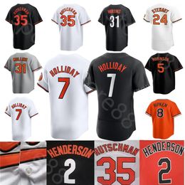 2024 Custom S-4XL 7 Holliday 35 Rutschman City Connnect Jersey Urias Henderson Ryan Mountcastle Anthony Santander Cedric Mullins Austin Hays Ramon Baseball jerseys