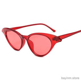 Sunglasses Sunglasses Women Luxury Brand Original Design Sun Glasses female cute sexy retro Cat Eye 2019 New Fashion Rimless one-piece