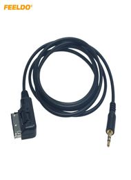 FEELDO Car Media AMI MMI Interface To 3.5mm Audio AUX MP3 Adapter for Audi AUX Wire Cable #62198644818