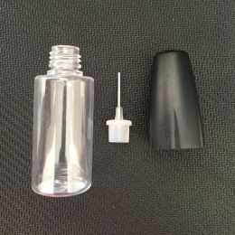 Simple 10ML Plastic Dropper Bottles With Metal Tips Empty Needle Bottle Liquid PET Plastic Container for Juice