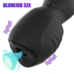 125mm Male Masturbator Glans Sucking Vibrators Vaginal For Men 18 Penis Pump Enlargement Cock Exerciser Sucker Sucks Sex Toys 240417