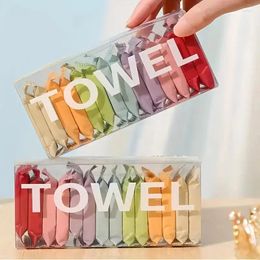 Towel 14Pcs/Box Compressed Travel Disposable Face Cleaning Quick Drying Pure Cotton Non-Woven Fabric Wipes Makeup