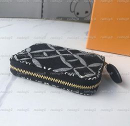 2 Colours Women039s card holder small zippy wallet women coin purses short wallets pouch since 69997 with box dust bag3777933