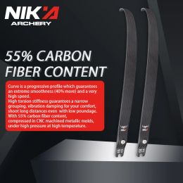 Arrow 1 pair Nika Archery N3 Recurve Bow Limbs 55% Carbon Fiber with Small BULL Logo Limbs 2244lbs Outdoor Sport Archery