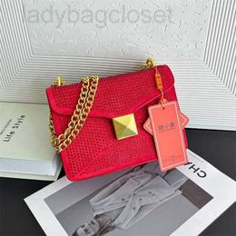 Chain Little Vbuckle Valenteno Shoulder Bag Vlogo Lady Miniloco Cowhide Handheld Classic Bags Leather 2024 One New Womens Straddle Fashion Metal Purse D 94QX