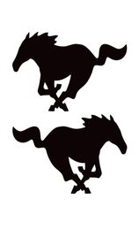 1Pair 22cm88cm Mustang Horse1 Right 1 LeftFashion Vinyl Decals Car Stickers With Black And White CA30066088466