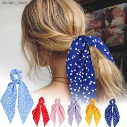 Hair Rubber Bands Home>Product Display>Hair Band>Womens Elastic Bow Long Ribbon ponytail Y240417