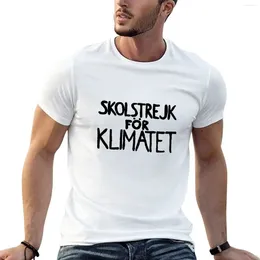 Men's Polos Skolstrejk F?r Klimatet T-Shirt Customised T Shirts For A Boy Hippie Clothes Men Workout Shirt