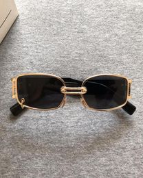 Sunglasses 2022 Brand Korean Designer Personality Women Metal Sun Glasses Classic Lady Small Frame Retro GW0022273208