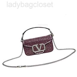 Chain Little Vbuckle Valenteno Shoulder Bag Vlogo Lady Miniloco Cowhide Handheld Classic Bags Leather 2024 One New Womens Straddle Fashion Metal Purse D DAKL
