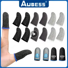 Speakers 1/10 Pairs Finger Sleeves Gaming Controller For PUBG Mobile Phone Game Sweatproof Sensitive Touch Screen Fingertips Cover Gloves