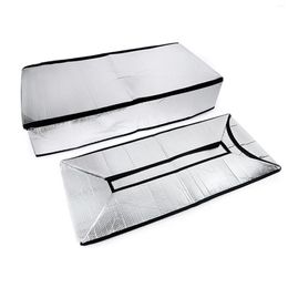 Table Cloth 1PCS Double Sided Aluminium Attic Dust Cover With 25x54x11Inches Stairway Insulation Four Seasons Universal Safety Silver