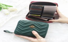 Card Holder Genuine LeatherCowhide Large Capacity 20 Multiple Card Slots HighEnd Driver039s License Passport Jacket Factory Pr8704412