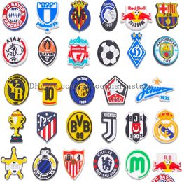 Shoe Parts Accessories Soccer Clog Charms Pvc Sports For Teens Decor Fits Sandals Bracelets Ornaments Gift Boys Man Drop Delivery S Dhji1