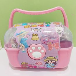 J-8014 Kinderarmband Kopfbedeckungscreme Guka Großhandel süße DIY-Kinder-Aufbewahrungsbox-Cartoon-Aufkleber Spielzeug